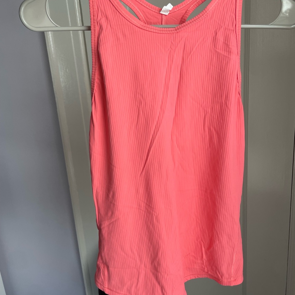 💗WATERMELON RIBBED LULU TANK